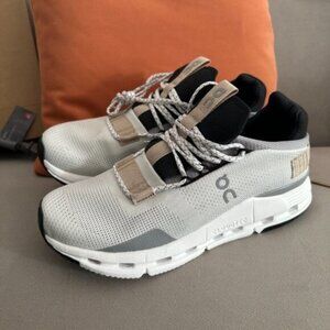 New ON Running Cloud Cloudnova White Sand Womens Casual Fashion Sneake
